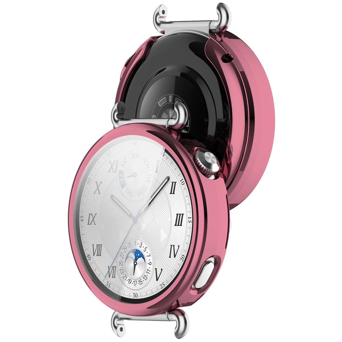 Nakładka na tarczę Bizon Felipe do Huawei Watch GT6 41 mm różowy