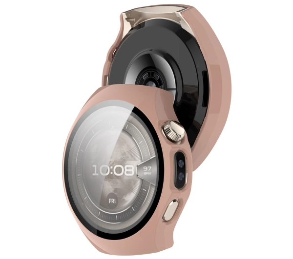 Bizon ze szkłem do Huawei Watch 5 42 mm różowy