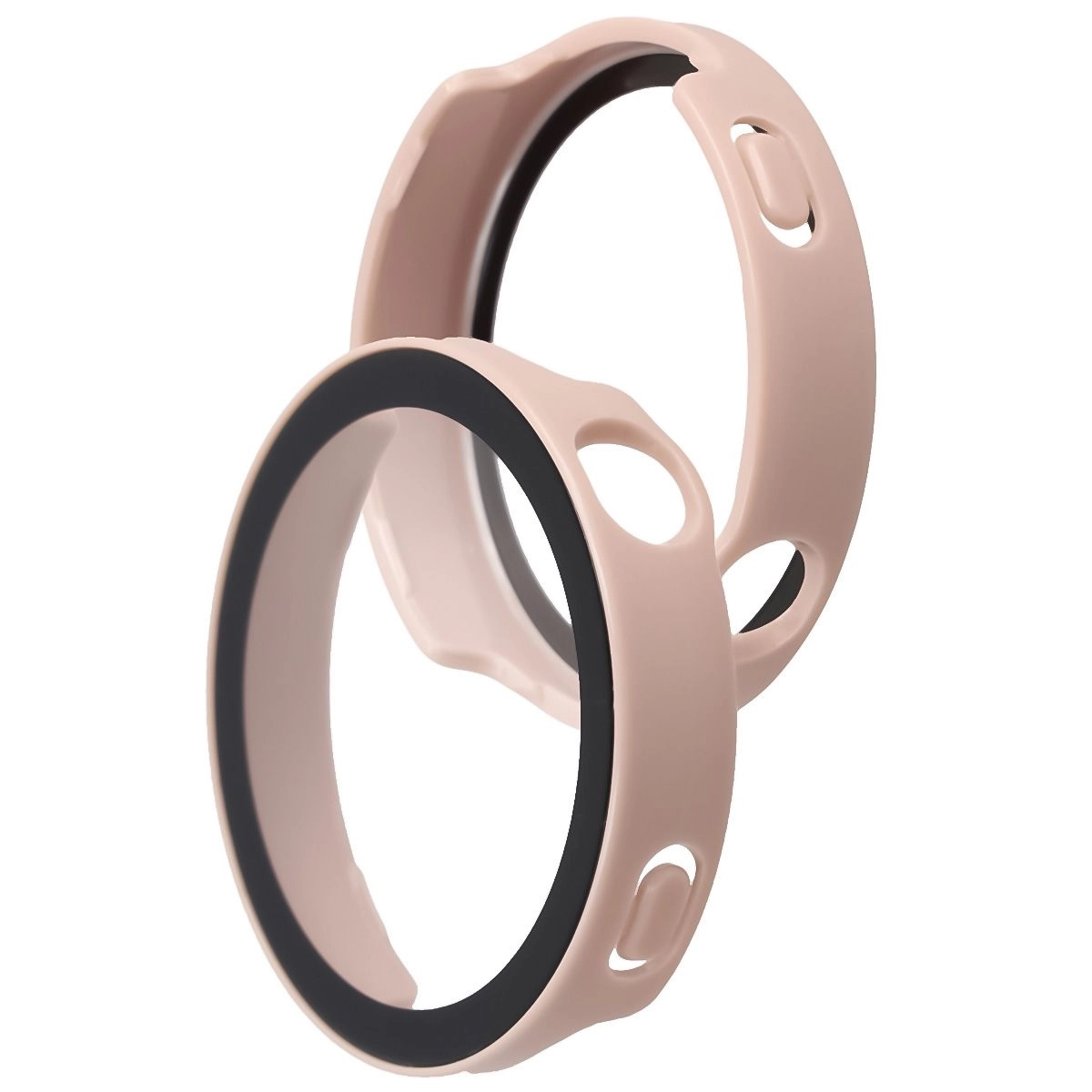 Nakładka na tarczę Bizon ze szkłem do Huawei Watch GT6 41 mm różowy