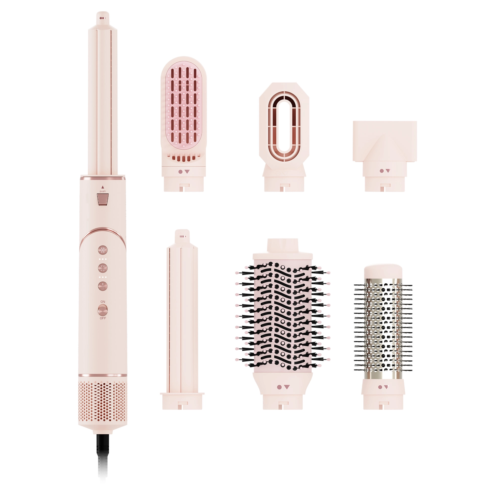 Suszarko-lokówka Beautifly StyleBliss Rose 1200W Jonizacja Zimny nawiew Średnica szczotki 50mm