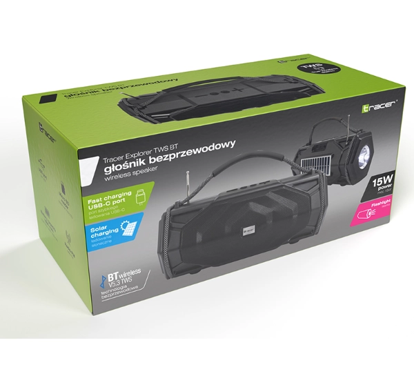 Tracer Explorer TWS BT 15W Czarny