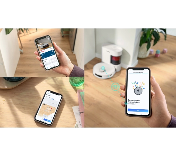Bosch Spotless Advanced+ BCRD2W Funkcja mopowania Stacja oczyszczająca Tworzenie mapy pomieszczenia 75dB - Kup na Raty - RRSO 0%