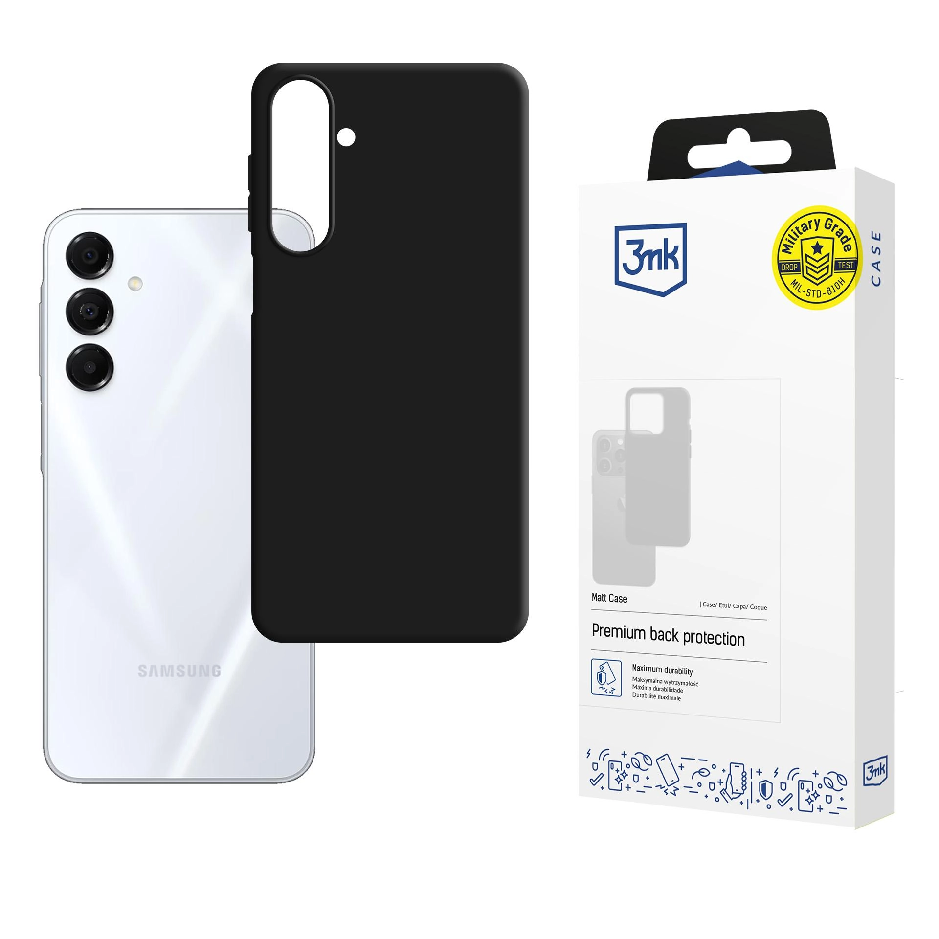 Etui 3mk Matt Case do Samsung Galaxy A17 5G/ 4G Czarny