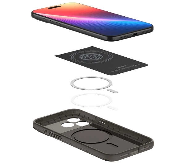 Spigen Thin Fit MAG MagSafe do iPhone 17 Pro gunmetal