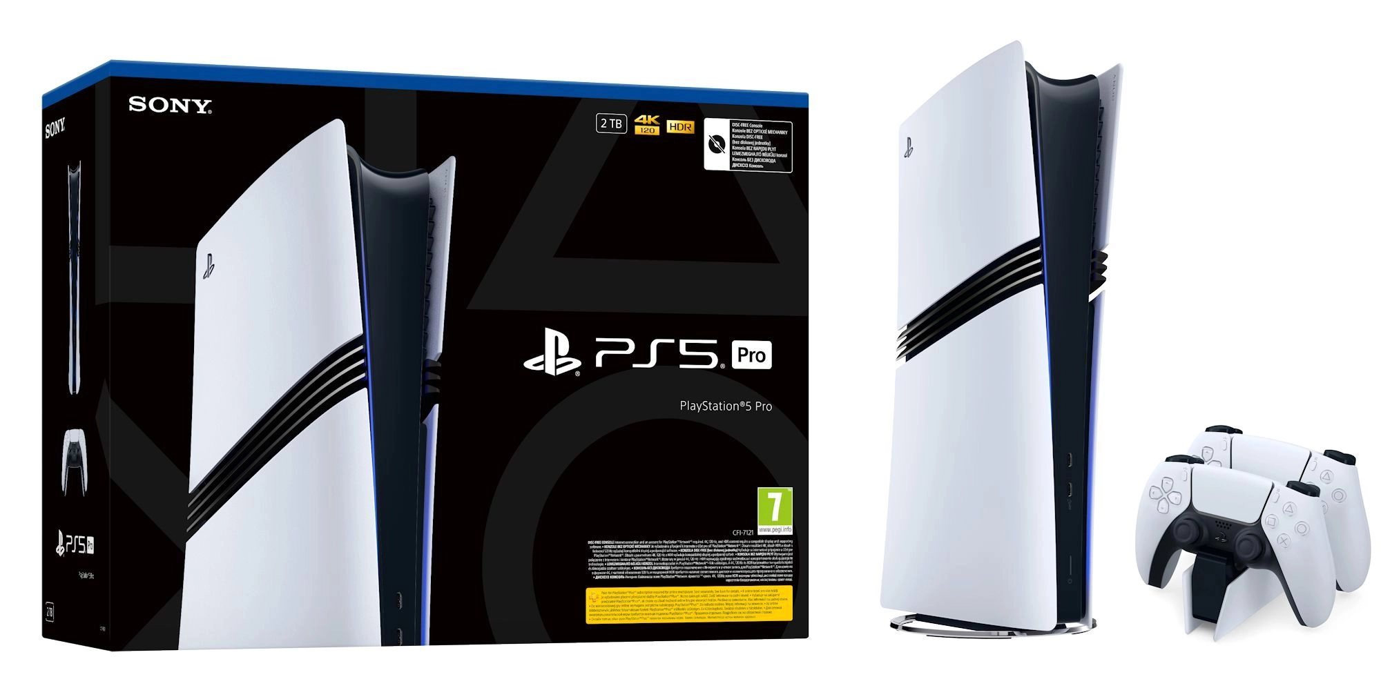 Konsola Sony PlayStation 5 Pro (PS5) 2TB + Dodatkowy Pad + Stacja ładowania DualSense