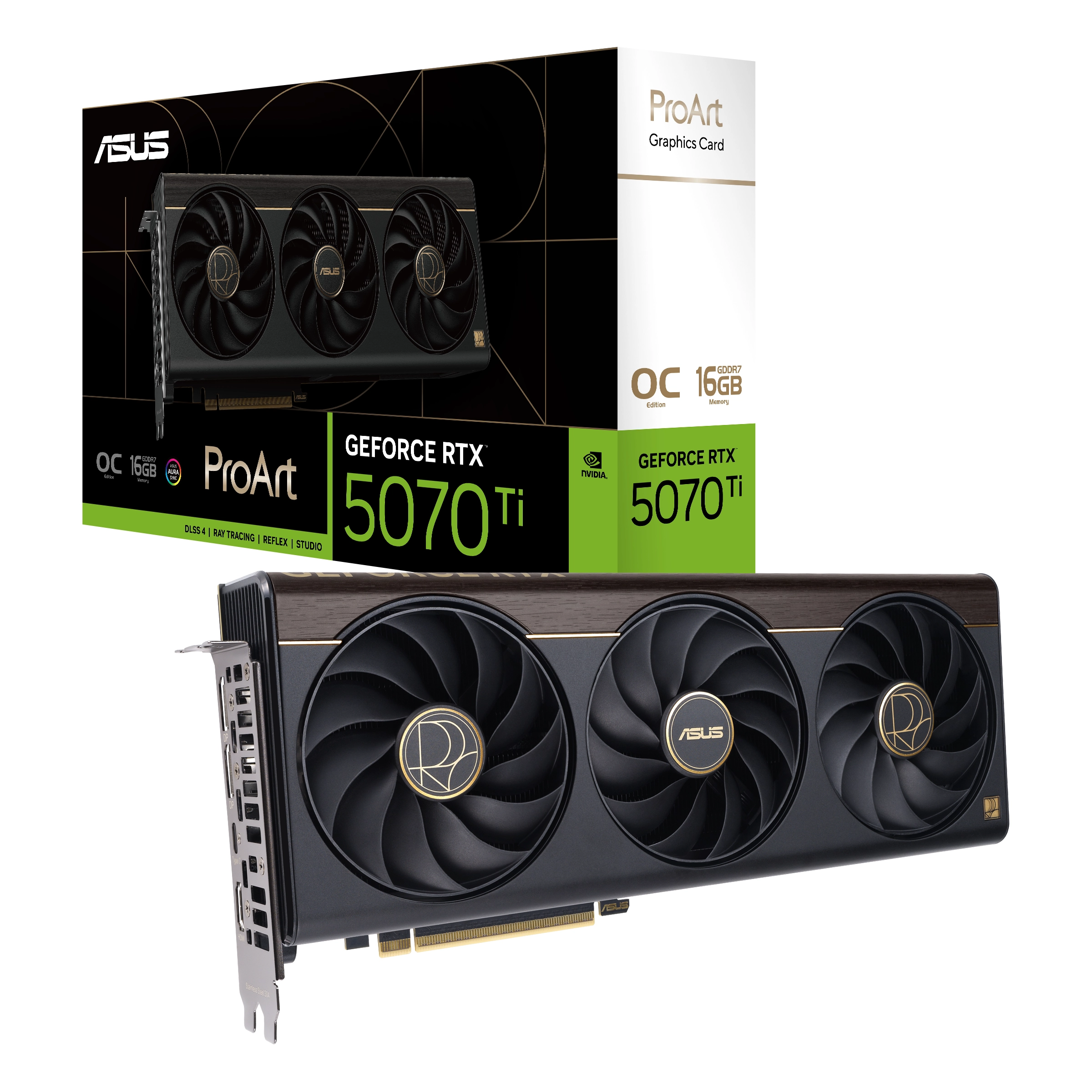 Karta graficzna ASUS ProArt GeForce RTX 5070 Ti OC Edition 16GB GDDR7 256bit DLSS 4