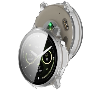 Nakładka na tarczę Bizon ze szkłem do Garmin Venu 4 41mm Przezroczysty