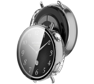 Bizon ze szkłem do Xiaomi Watch S4 41mm Przezroczysty