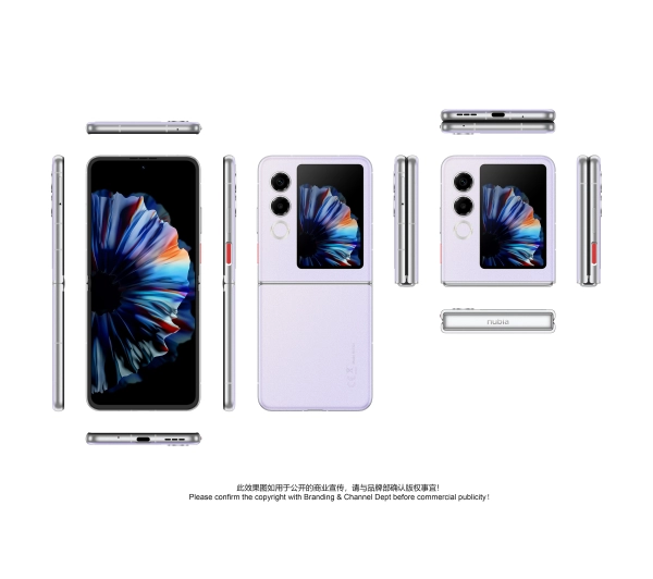 Nubia Flip 2 5G 8/256GB 6,9" 120Hz 50Mpix Fioletowy - Kup na Raty - RRSO 0%