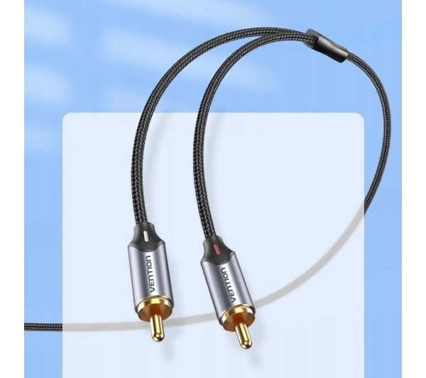 Vention BGUHF USB-C na 2x RCA Męski 1m Czarny