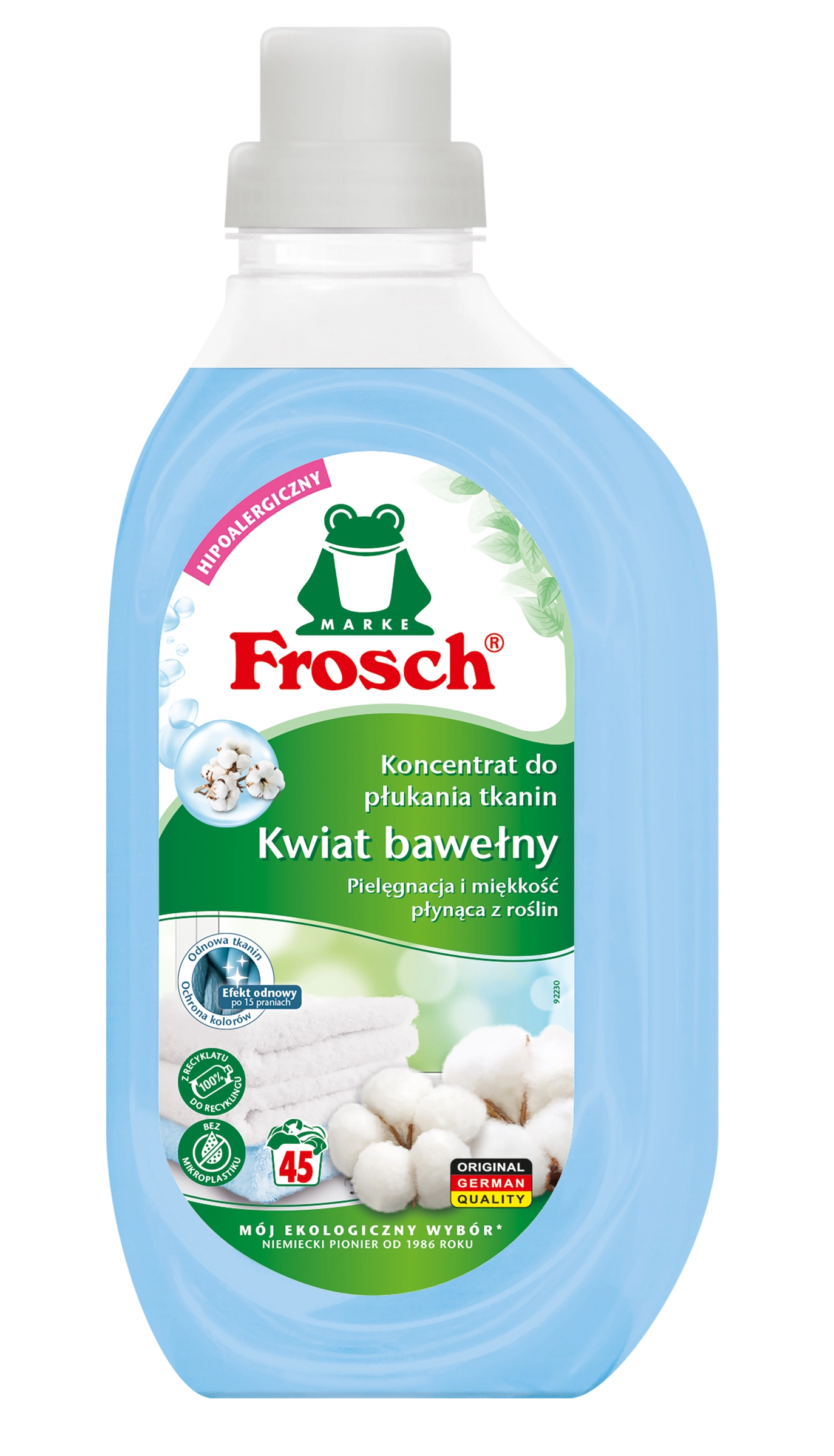 Koncentrat do płukania Frosch Kwiat bawełny 900ml