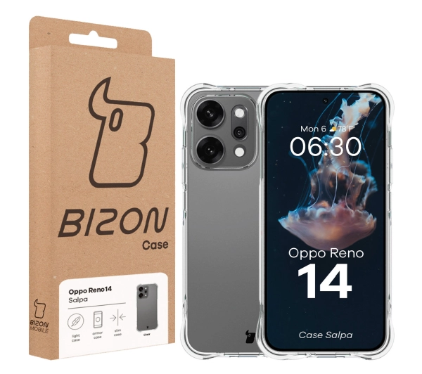 Bizon Elastyczne Salpa do Oppo Reno 14 Przezroczysty