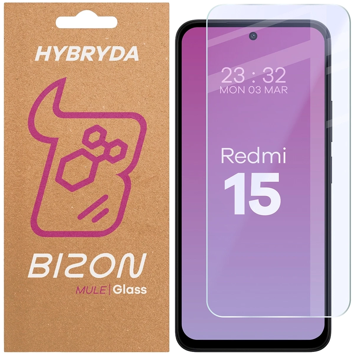 Szkło hybrydowe Bizon Elastyczne Mule do Xiaomi Redmi 15 5G