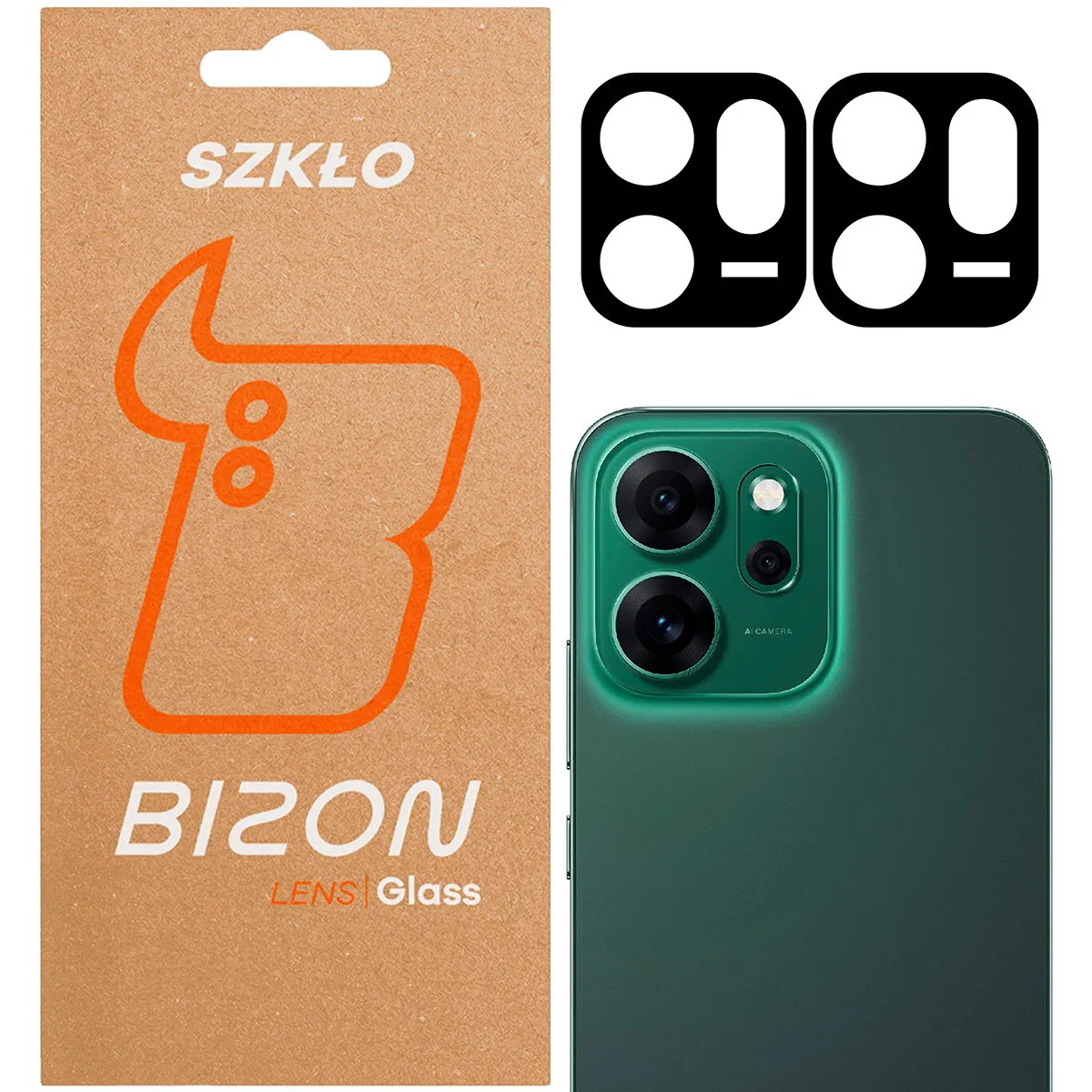 Szkło ochronne Bizon na aparat Silk Lens do OPPO Reno14 F / OPPO Reno14 FS