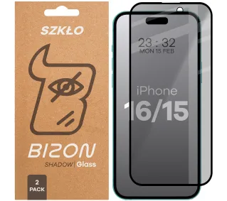 Bizon prywatyzujące pełne Edge Shadow Duo do iPhone 15 / 16