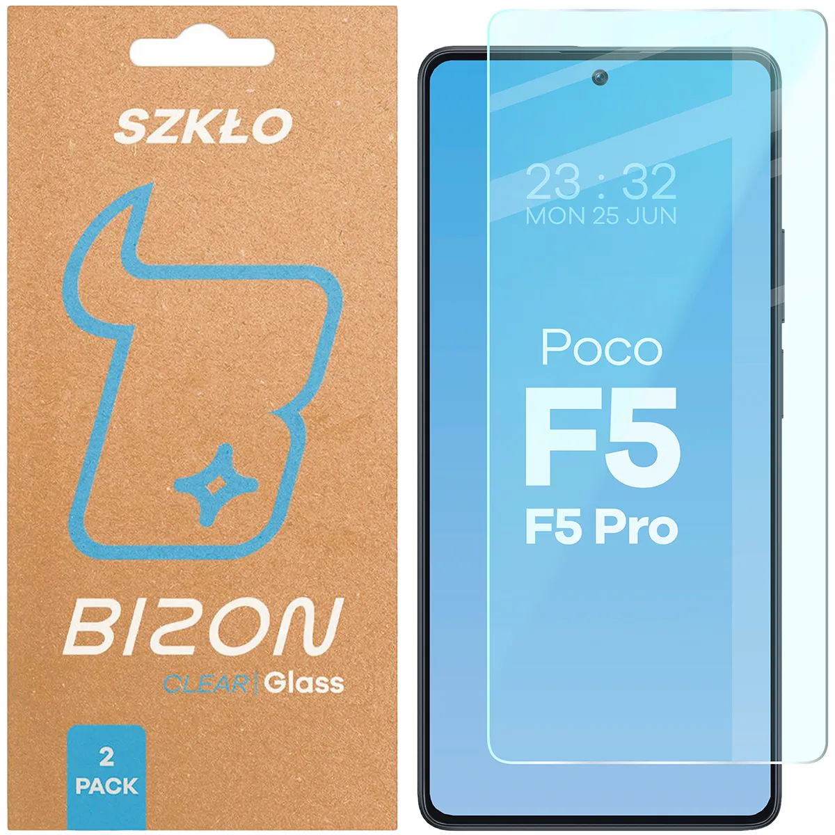 Szkło hartowane Bizon Clear Duo do Xiaomi POCO F5 / F5 Pro