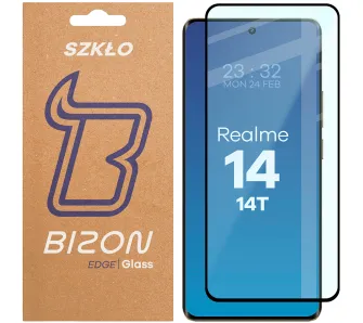 Szkło hartowane Bizon pełne Edge 2 do Realme 14 5G / 14T 5G