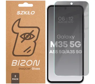 Szkło hartowane Bizon prywatyzujące Clear Shadow Duo do Samsung Galaxy M35 5G / A35 5G / A55 5G