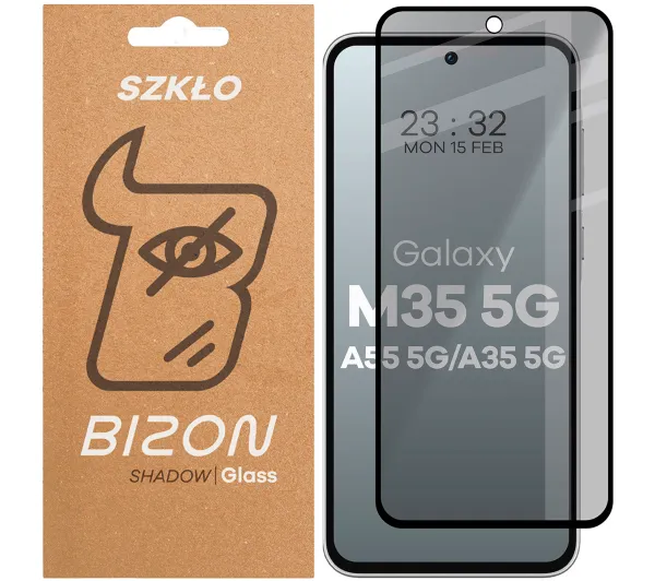 Bizon prywatyzujące pełne Edge Shadow do Samsung Galaxy M35 5G / A35 5G / A55 5G