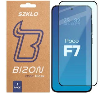 Szkło hartowane Bizon Edge Duo do POCO F7