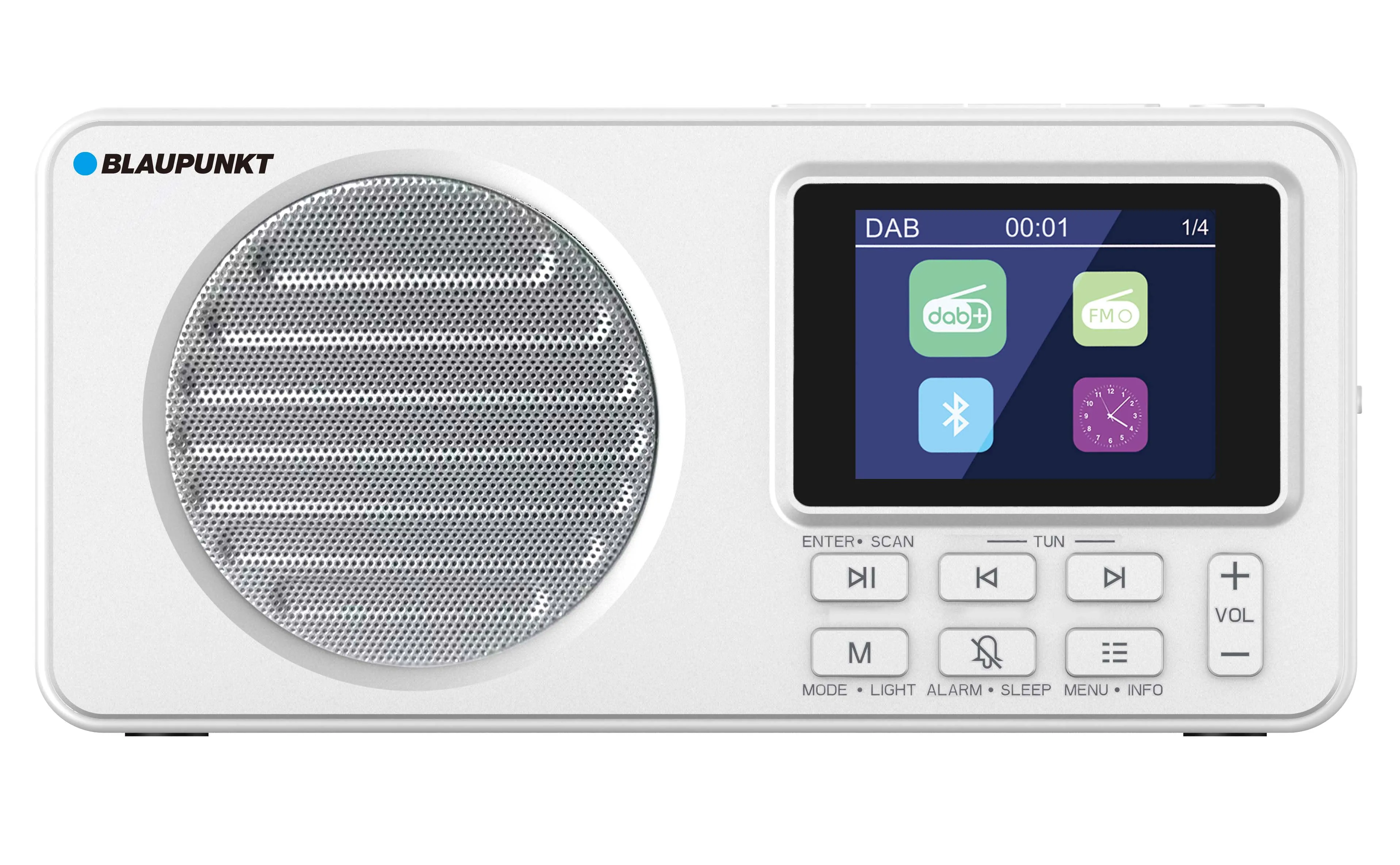 Radioodbiornik Blaupunkt DR6WH Radio FM, DAB+ Bluetooth Biały