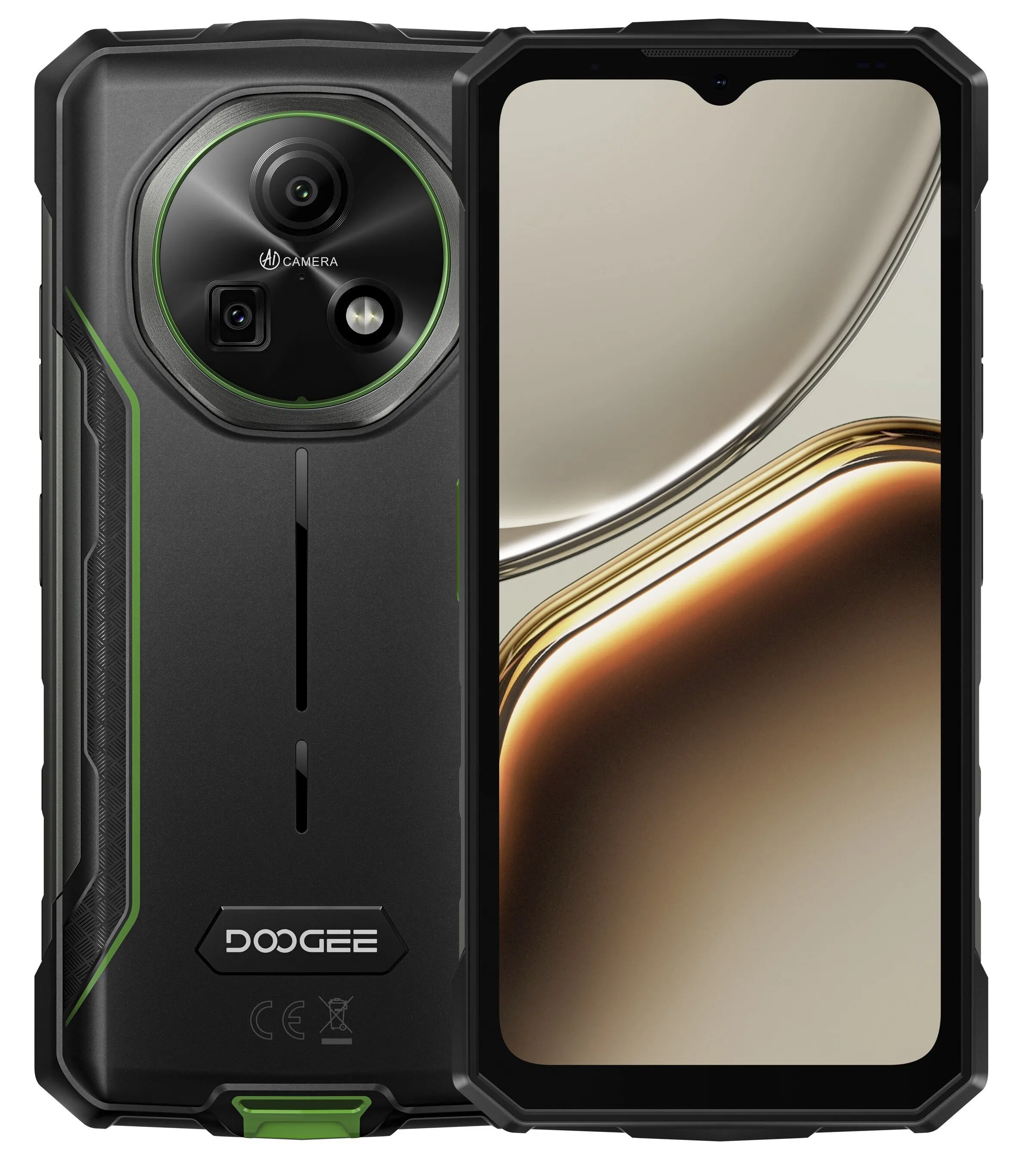 Smartfon Doogee Fire 7 5G 4/256GB 6.6" 90Hz 64Mpx Zielony