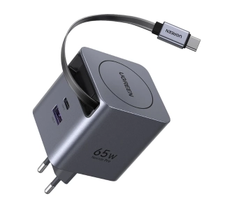 Ładowarka sieciowa UGREEN X615 GaN USB-C USB-A 65W Szary