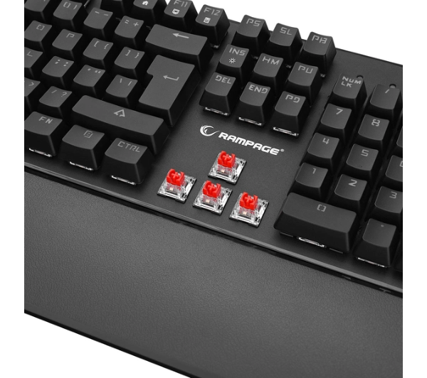 Rampage KB-R86 UMBRA Kaicheng Red Switch Czarny
