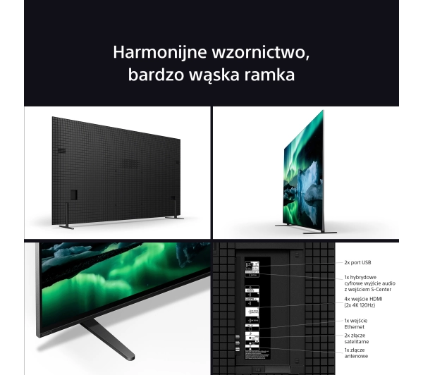 Sony BRAVIA 8A K-77XR8A 77" 4K OLED 120Hz Google TV Dolby Vision Dolby Atmos DTS-X HDMI 2.1 + Soundbar Theater Bar 6 - Kup na Raty - RRSO 0%