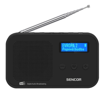 Radioodbiornik Sencor SRD 7200B Radio FM DAB+ Czarny