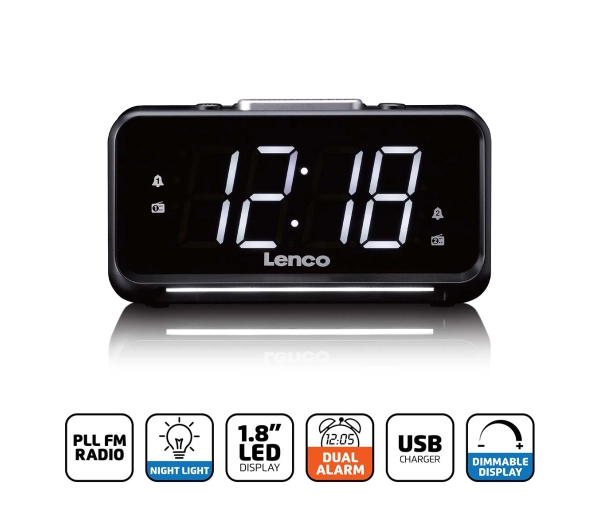 Lenco CR-28BK Radio FM Czarny