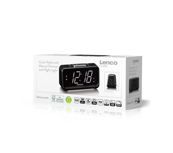 Lenco CR-28BK Radio FM Czarny