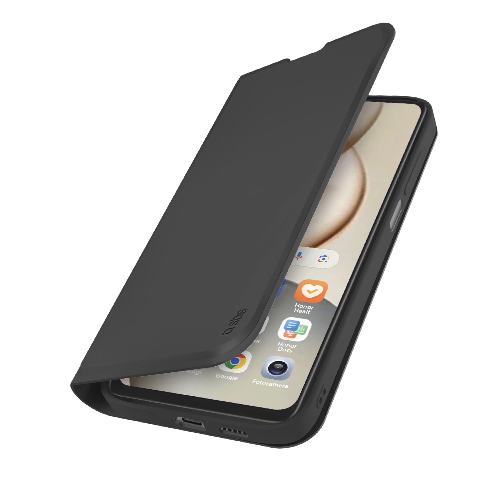 Etui SBS Wallet Smooth do Honor 400 Smart Czarny