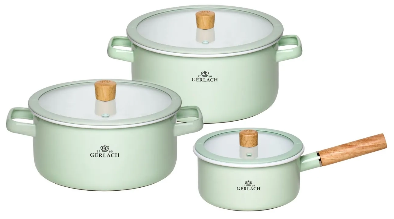 Gerlach Natur Enamel zielony 6 el.