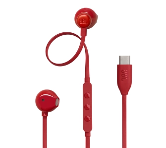Słuchawki przewodowe JBL Tune 305C USB-C Douszne Czerwony