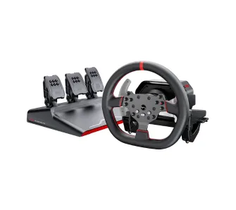 Kierownica PXN V10 Pro z pedałami do PC, PS4, Xbox One, Xbox Series X|S Force Feedback Czarny