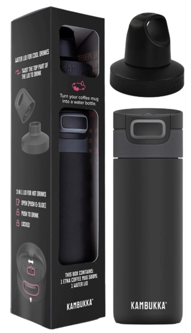 Kubek termiczny Kambukka Giftbox Etna 0,5l Matte Black