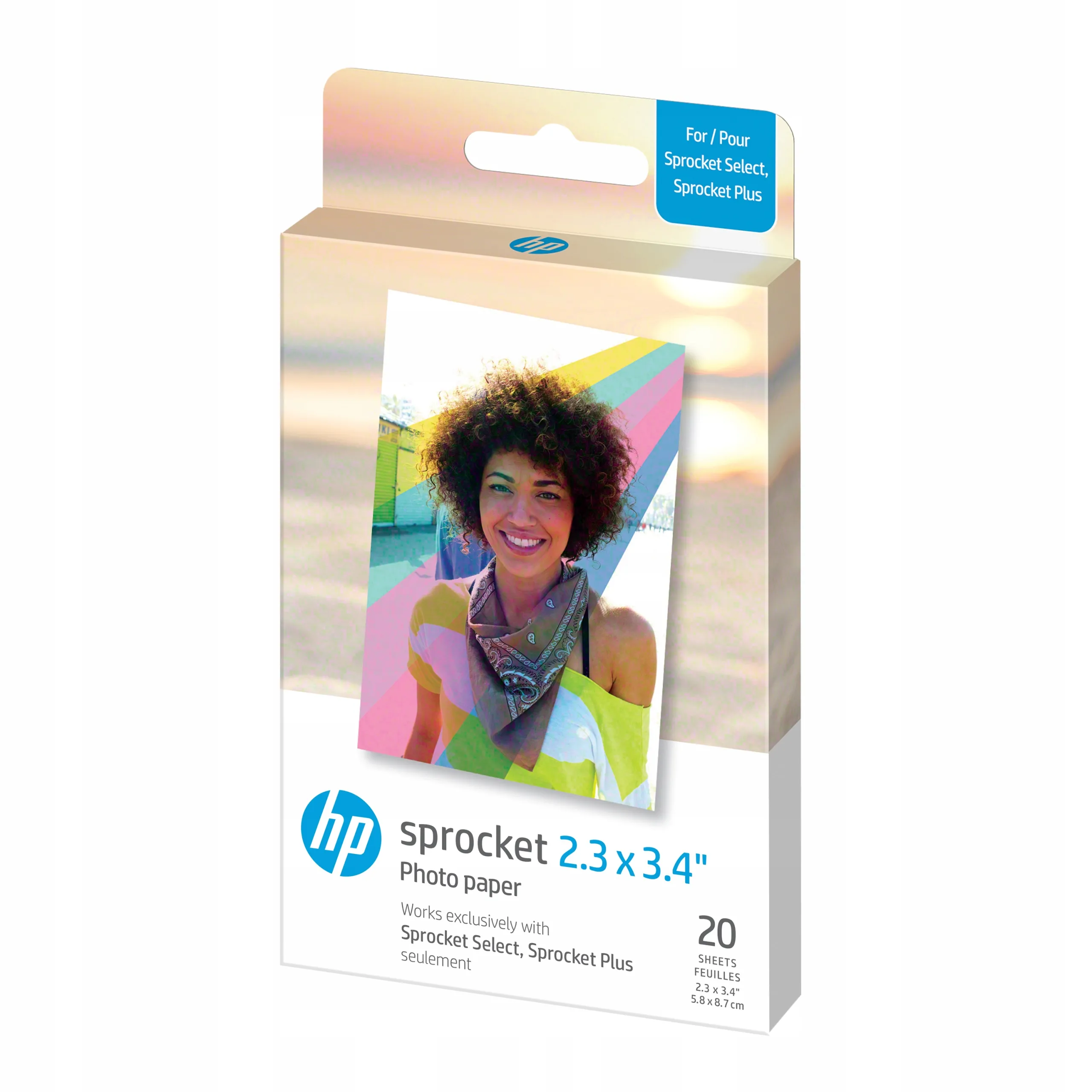 Wkład do aparatu HP Premium ZINK Paper 2.3x3.4" 20szt Biały