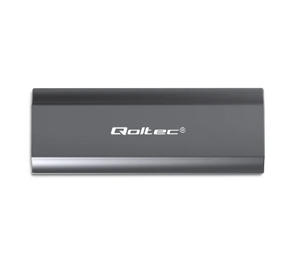 Qoltec 52271 M.2 SSD SATA NVMe USB-C Szary