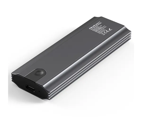Qoltec 52271 M.2 SSD SATA NVMe USB-C Szary