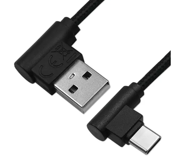 Qoltec 50495 USB-A do USB-C 1m Czarny