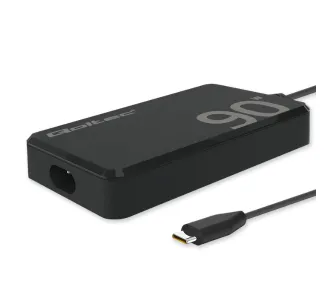 Ładowarka sieciowa Qoltec GaN Super Fast Slim 90W Czarny