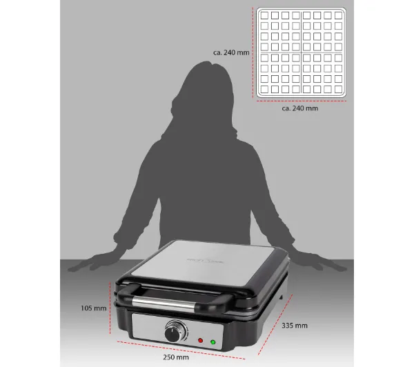 ProfiCook PC-WA 1241 1200W Regulacja temperatury