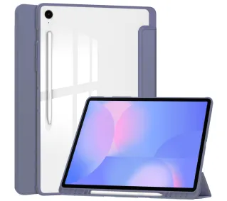 Bizon Case Tab Clear Matt z klapką do Samsung Galaxy Tab S10 FE Plus Lawendowy