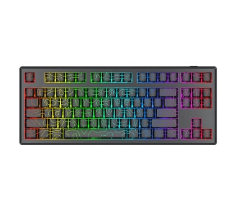 Klawiatura mechaniczna Redragon K737B-RGB-PRO Uranus Pro Silky Frost Linear Switch Czarny