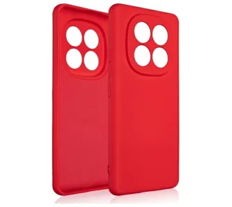 Etui Beline Silicone do Xiaomi Redmi Note 14 5G Czerwony