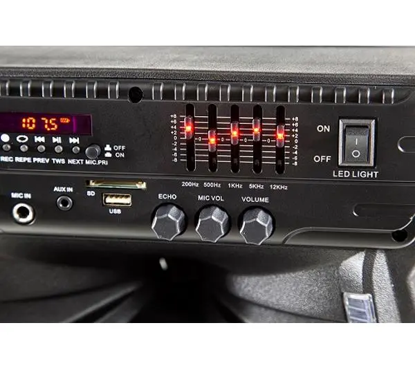 Manta SPK5033 40W Bluetooth Radio FM Mikrofon Karaoke Czarny + Słuchawki MNH02 - ⚡ EURO HIT CENOWY! ⚡ - Kup na Raty - RRSO 0%