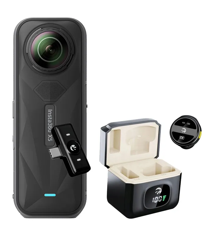 Zestaw Insta360 X5 Essentials Bundle + mikrofon Hawk HW-MIC101