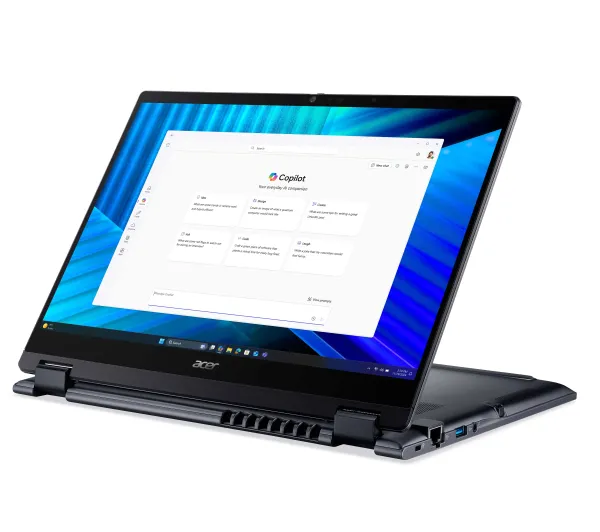 Acer TravelMate P4 Spin 14 TMP414RN-55-TCO 14" Ultra 5 225U 16GB RAM 512GB Dysk SSD Win11Pro Niebieski Funkcje AI - Kup na Raty - RRSO 0%