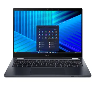Acer TravelMate P4 Spin 14 TMP414RN-55-TCO 14" Ultra 5 225U 16GB RAM 512GB Dysk SSD Win11Pro Niebieski Funkcje AI - Kup na Raty - RRSO 0%